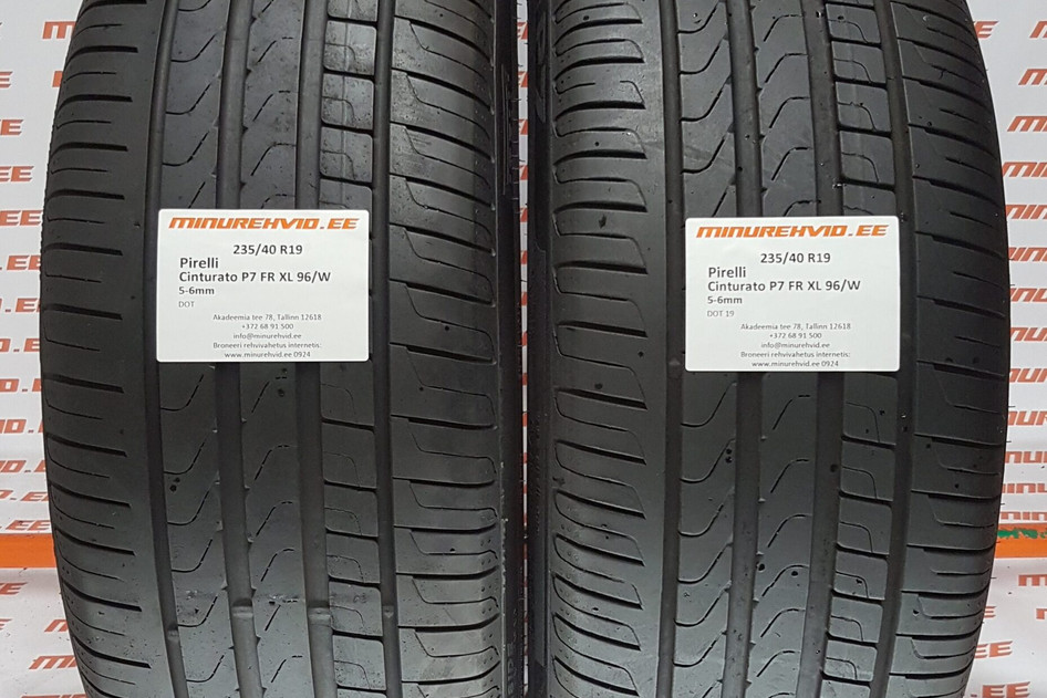 Kasutatud suverehv 235/40R19 Pirelli Cinturato P7 FR XL 96/W