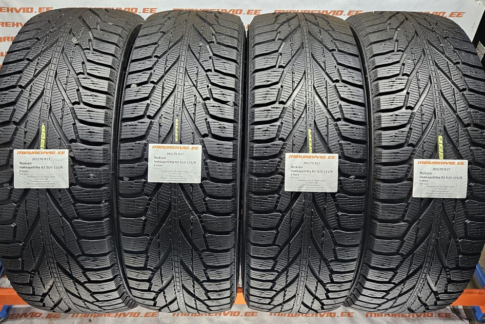 Kasutatud lamellrehv 265/70R17 Nokian Hakkapeliitta R2 SUV 115/R