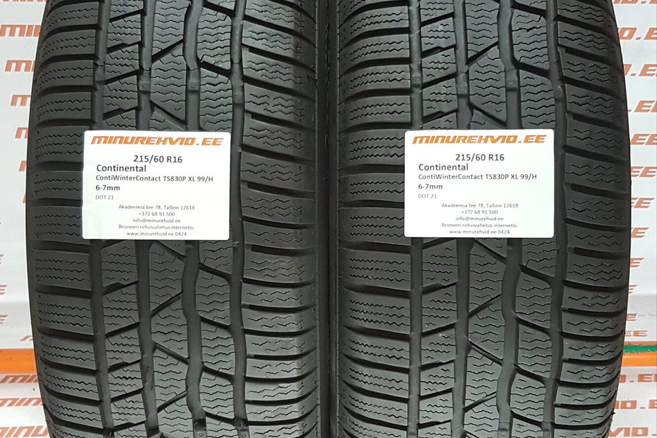 Kasutatud lamellrehv 215/60R16 Continental ContiWinterContact TS830P XL 99/H