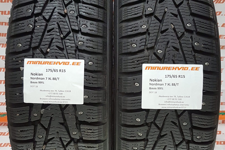 Used studded tire 175/65R15 Nokian Nordman 7 XL 88/T