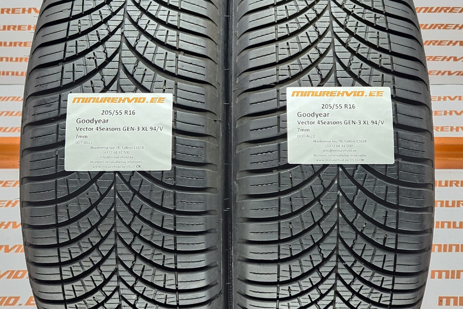Kasutatud suverehv 205/55R16 GoodYear Vector 4Seasons GEN-3 XL 94/V