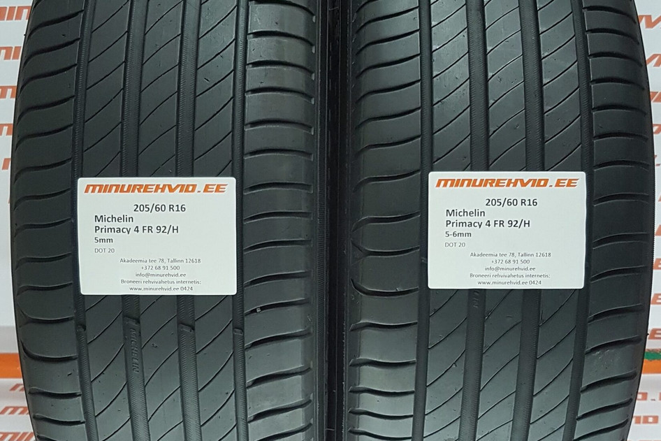Подержанный летняя шина 205/60R16 Michelin Primacy 4 FR 92/H/