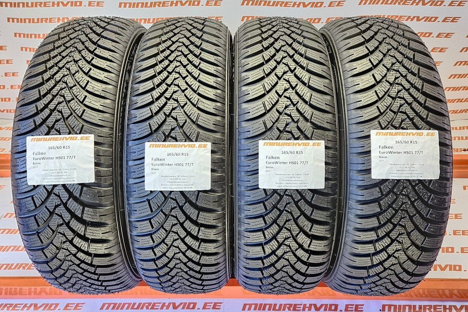 Подержанный нешипованная шина 165/60R15 Falken EuroWinter HS01 77/T