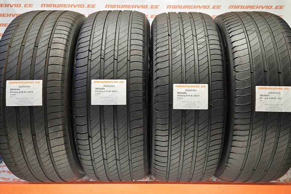Used summer tire 225/55R17 Michelin Primacy 4 FR XL 101/V