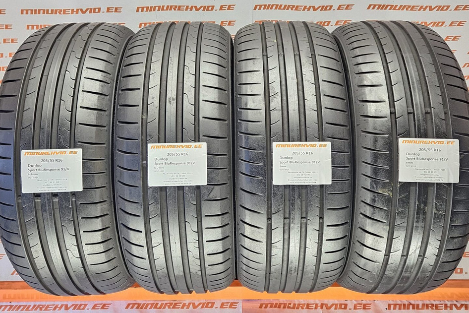 Kasutatud suverehv 205/55R16 Dunlop Sport BluResponse 91/V  4924