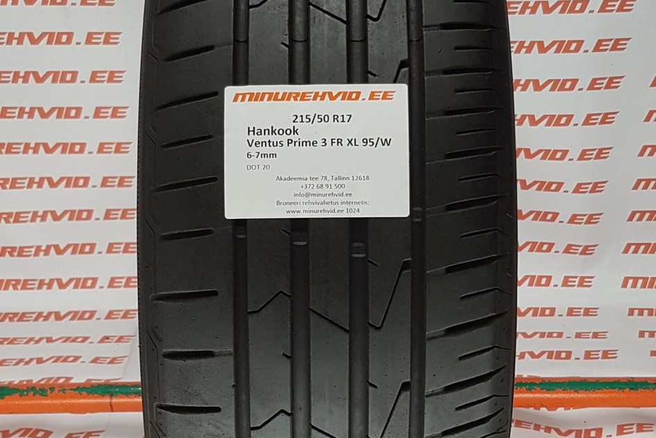 Kasutatud suverehv 215/50R17 Hankook Ventus Prime 3 FR XL 95/W