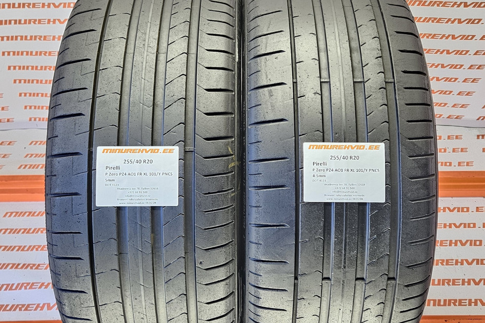 Kasutatud suverehv 255/40R20 Pirelli P Zero PZ4 AO1 FR XL 101/Y PNCS