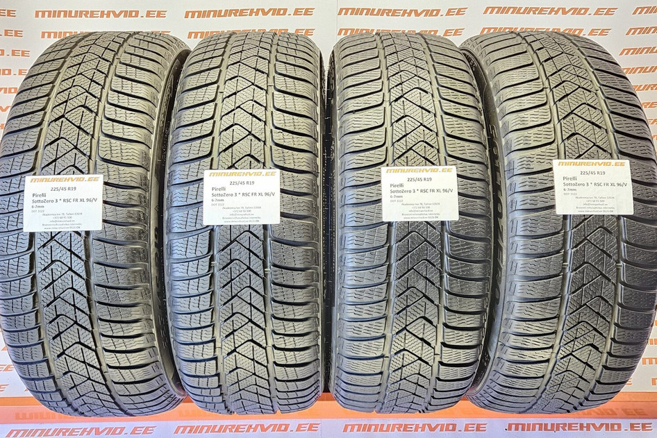 Подержанный нешипованная шина 225/45R19 Pirelli SottoZero 3 * RSC FR XL 96/V