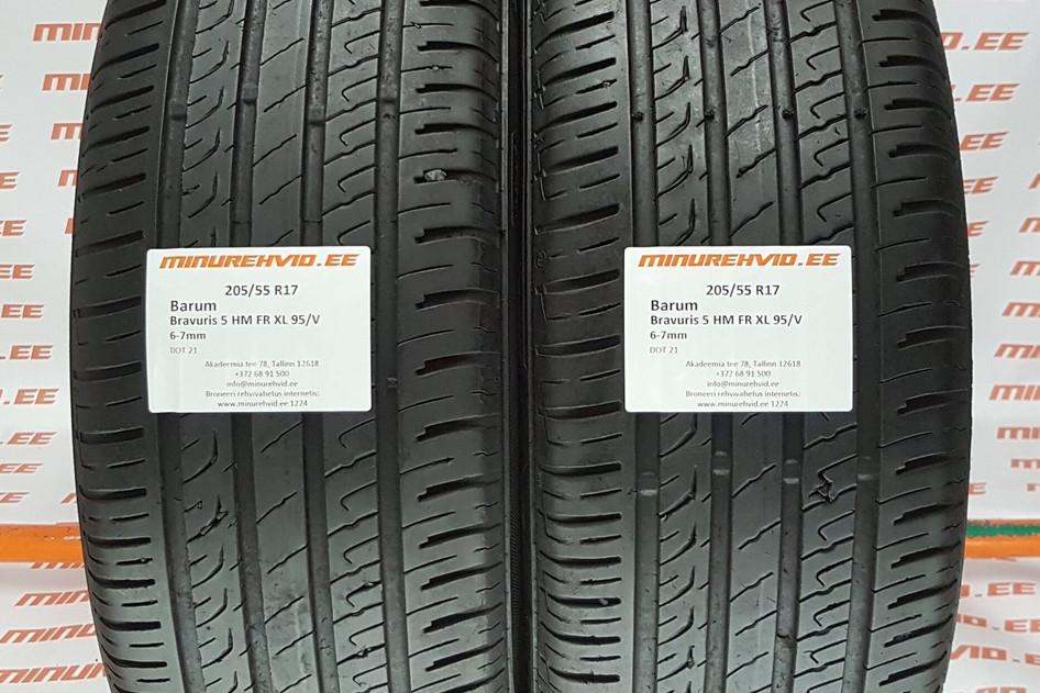 Kasutatud suverehv 205/55R17 Barum Bravuris 5 HM FR XL 95/V