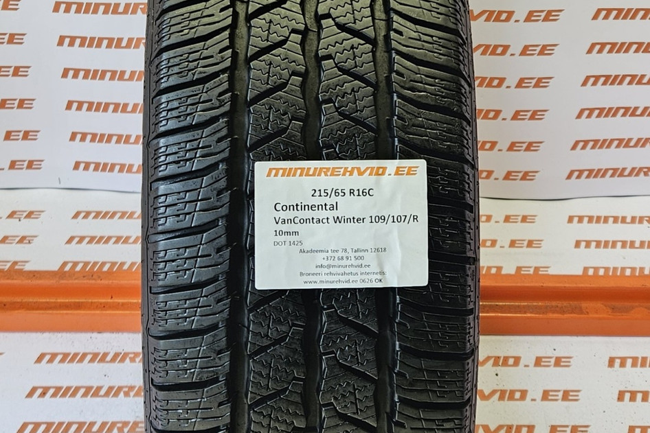 Kasutatud lamellrehv 215/65R16 Continental VanContact Winter 109/107/R