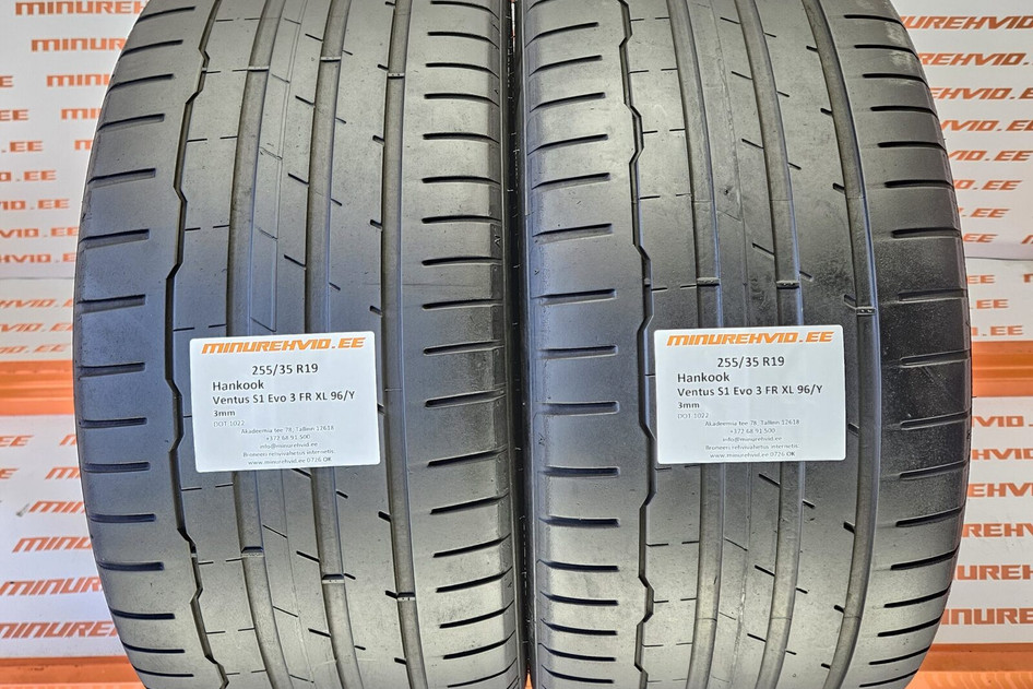 Used summer tire 255/35R19 Hankook Ventus S1 Evo 3 FR XL 96/Y 1022