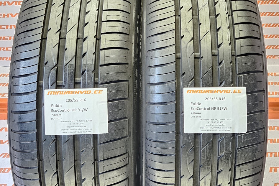 Kasutatud suverehv 205/55R16 Fulda EcoControl HP 91/W 5023