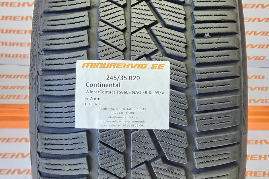 Kasutatud lamellrehv 245/35R20 Continental WinterContact TS860S NAO FR XL 95/V