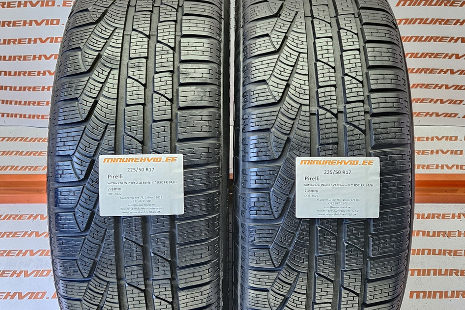 Kasutatud lamellrehv 225/50R17 Pirelli SottoZero Winter 210 Serie II * RSC FR 94/H