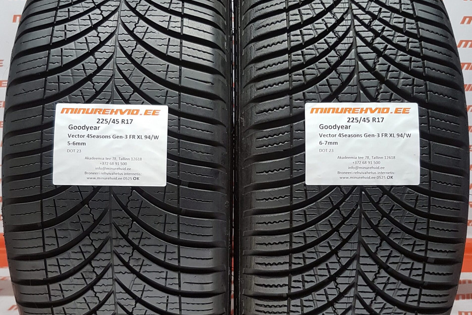 Kasutatud suverehv 225/45R17 GoodYear Vector 4Seasons Gen-3 FR XL 94/W