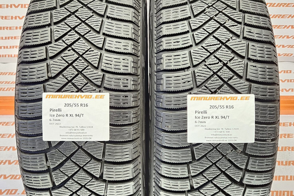 Подержанный нешипованная шина 205/55R16 Pirelli Ice Zero R XL 94/T