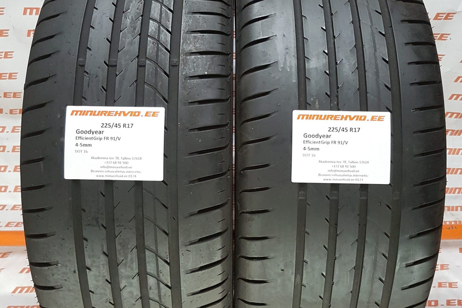 Kasutatud suverehv 225/45R17 GoodYear EfficientGrip 91/V