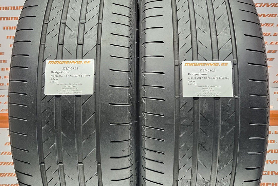 Kasutatud suverehv 275/40R22 Bridgestone Alenza 001 * FR XL 107/Y B-Silent