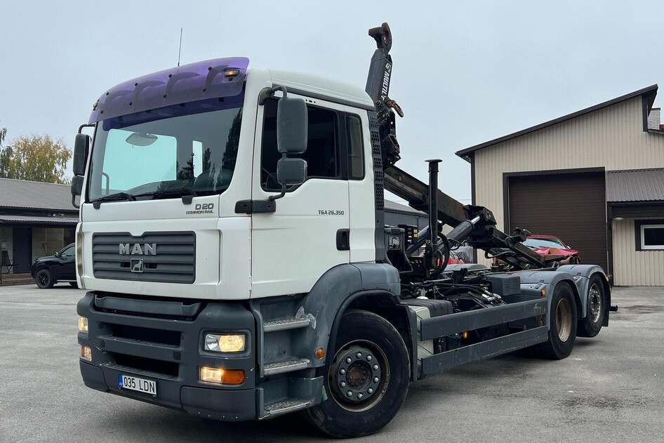 MAN TGA 26.350 6X2-2 BL - HIAB 066 HIDUO - 20T MULTILIFT, 2006, 10.5, 350 kW, diisel, manuaal, tagavedu