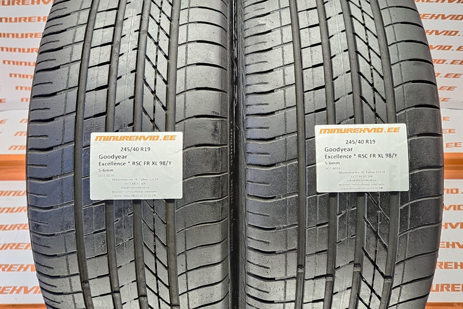 Подержанный летняя шина 245/40R19 GoodYear Excellence * RSC FR XL 98/Y