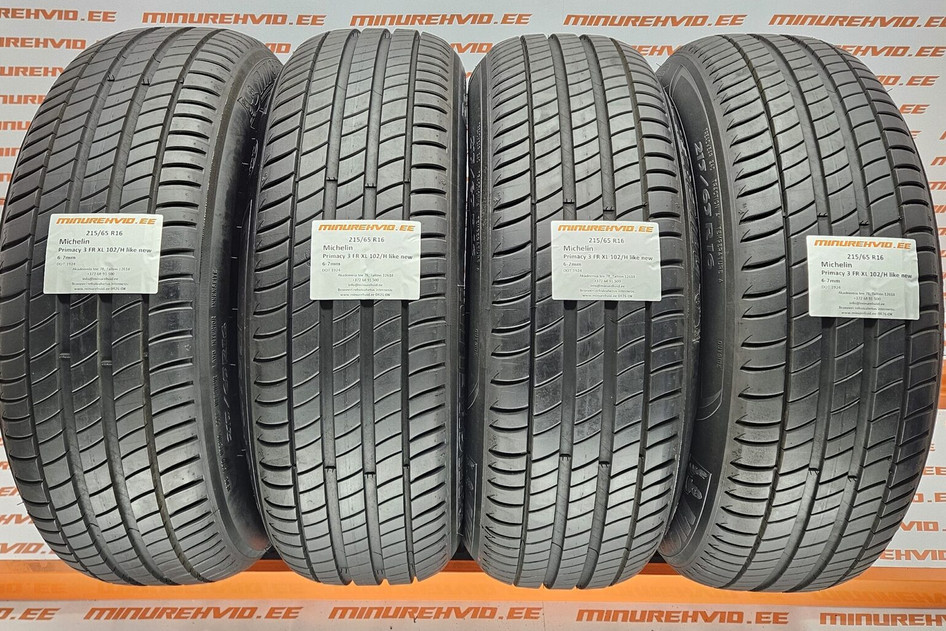 Used summer tire 215/65R16 Michelin Primacy 3 FR XL 102/H like new