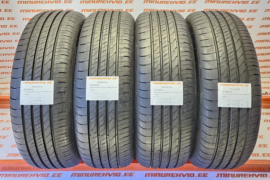 Kasutatud suverehv 205/60R16 GoodYear EfficientGrip Performance 2 XL 96/H like new 3922