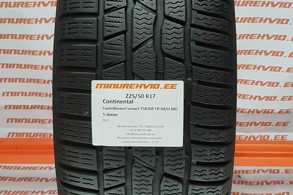 Used studless winter tire 225/50R17 Continental ContiWinterContact TS830P FR 94/H MO