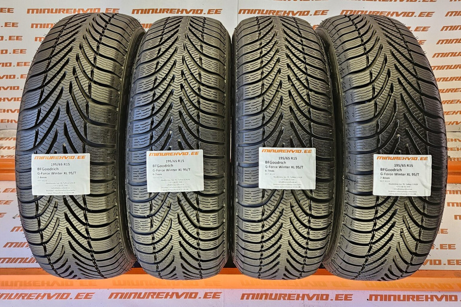 Used studless winter tire 195/65R15 BFGoodrich G-Force Winter XL 95/T