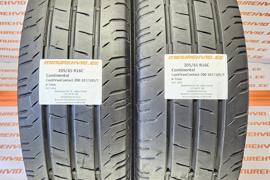 Used summer tire 205/65R16 Continental ContiVanContact 200 107/105/T 2924/2