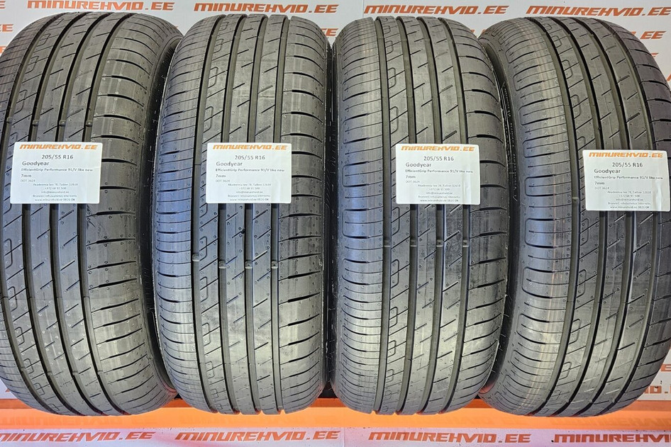 Kasutatud suverehv 205/55R16 GoodYear EfficientGrip Performance 91/V like new 3624