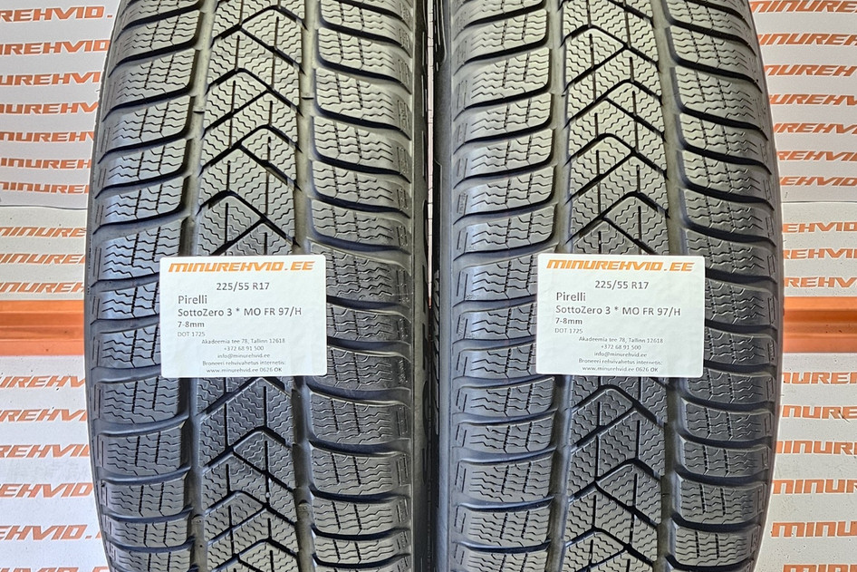 Kasutatud lamellrehv 225/55R17 Pirelli SottoZero 3 * MO FR 97/H