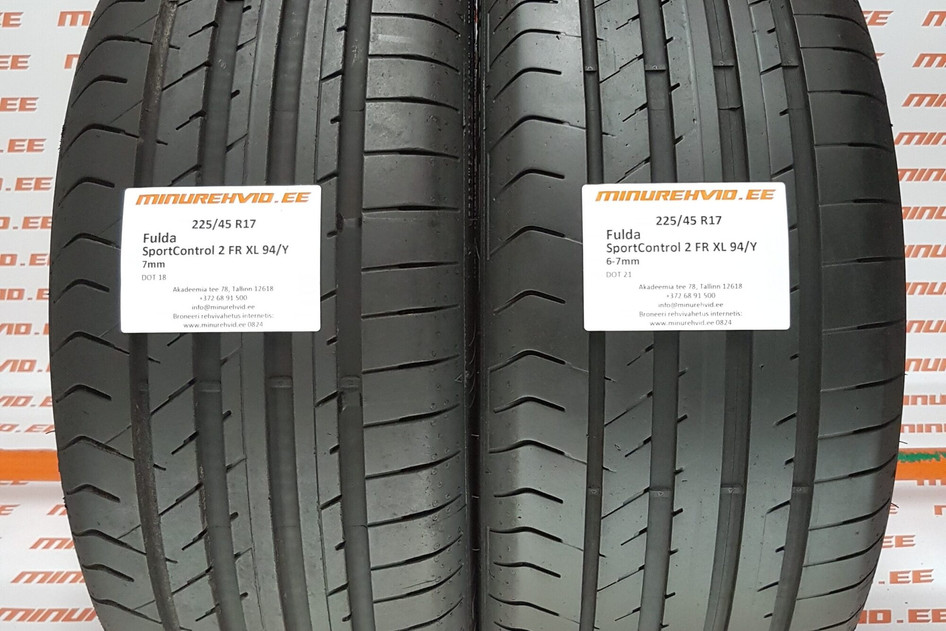 Kasutatud suverehv 225/45R17 Fulda SportControl 2 FR XL 94/Y/