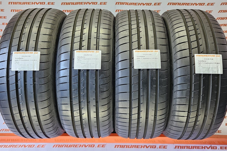 Used summer tire 215/45R18 GoodYear Egale F1 Asymmetric 3 FR 89/V