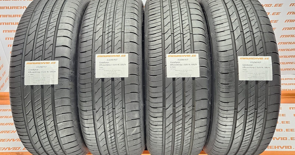 Used summer tire 215/60R17 GoodYear EfficientGrip 2 SUV XL 100/H