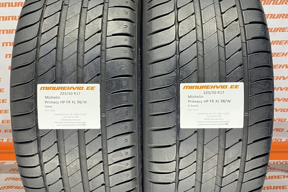 Used summer tire 225/50R17 Michelin Primacy HP FR XL 98/W