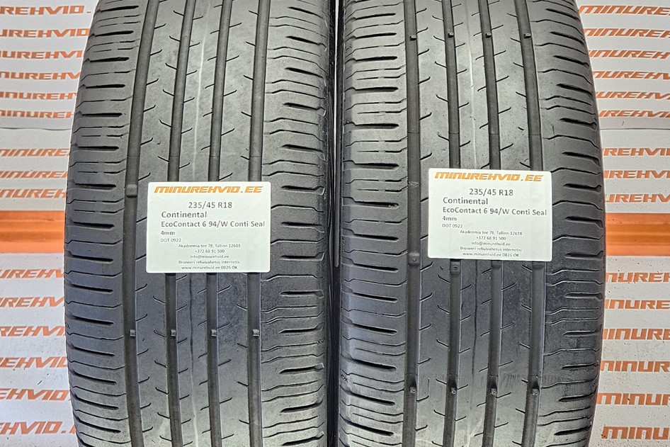Kasutatud suverehv 235/45R18 Continental EcoContact 6 94/W Conti Seal