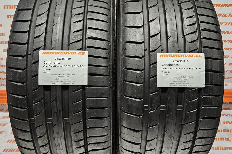 Kasutatud suverehv 235/35R19 Continental ContiSportContact 5P FR XL 91/Y AO