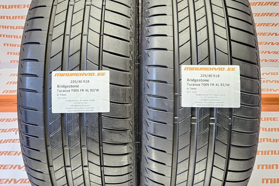 Kasutatud suverehv 225/40R18 Bridgestone Turanza T005 FR XL 92/W 3324