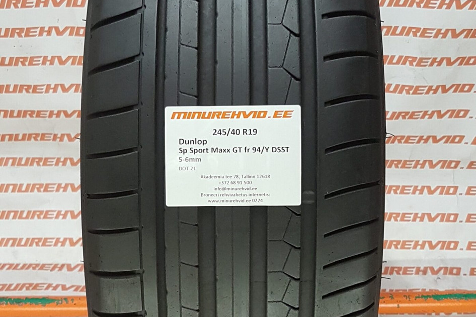 Kasutatud suverehv 245/40R19 Dunlop SP Sport Maxx GT DSST FR 94/Y