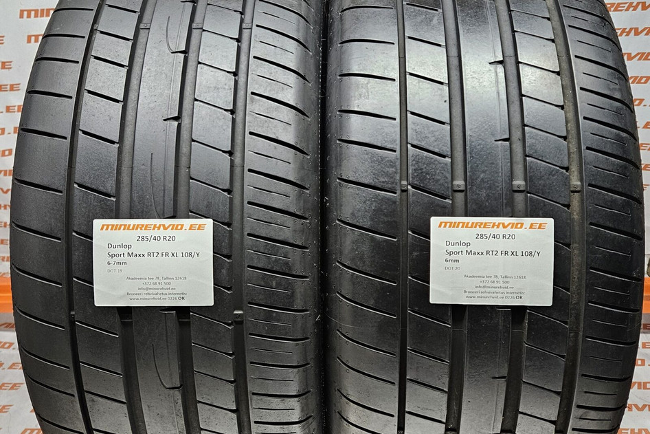 Kasutatud suverehv 285/40R20 Dunlop Sport Maxx RT2 FR XL 108/Y