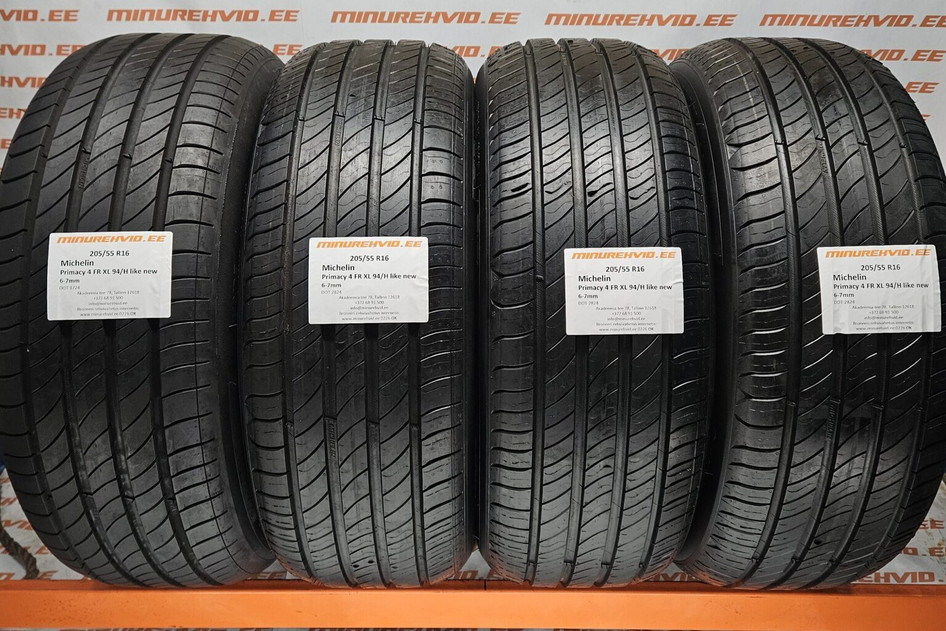 Used summer tire 205/55R16 Michelin Primacy 4 FR XL 94/H like new