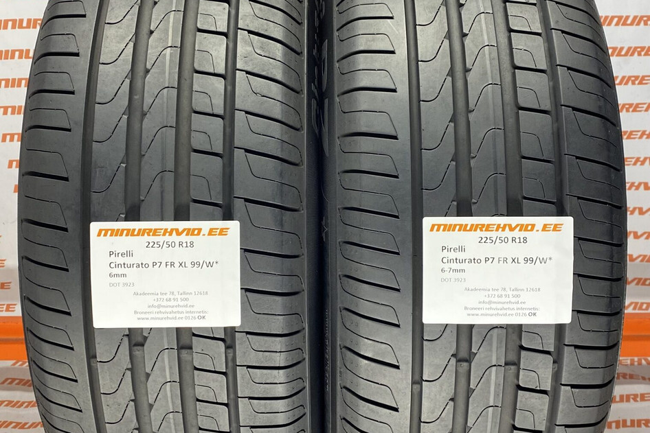Used summer tire 225/50R18 Pirelli Cinturato P7 FR XL 99/W*