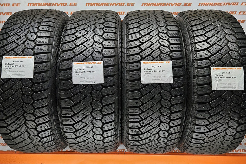 Used studded tire 205/55R16 Gislaved Nord Frost 200 XL 94/T