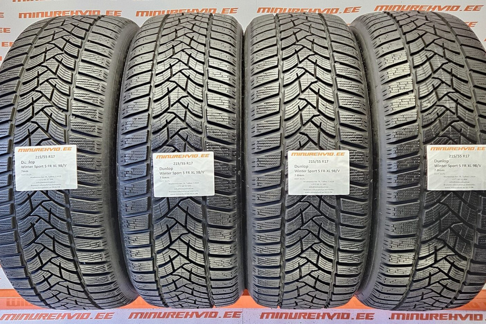 Kasutatud lamellrehv 215/55R17 Dunlop Winter Sport 5 FR XL 98/V 3125