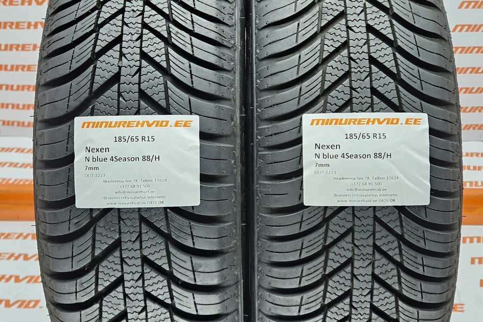Used studless winter tire 185/65R15 Nexen N blue 4Season 88/H