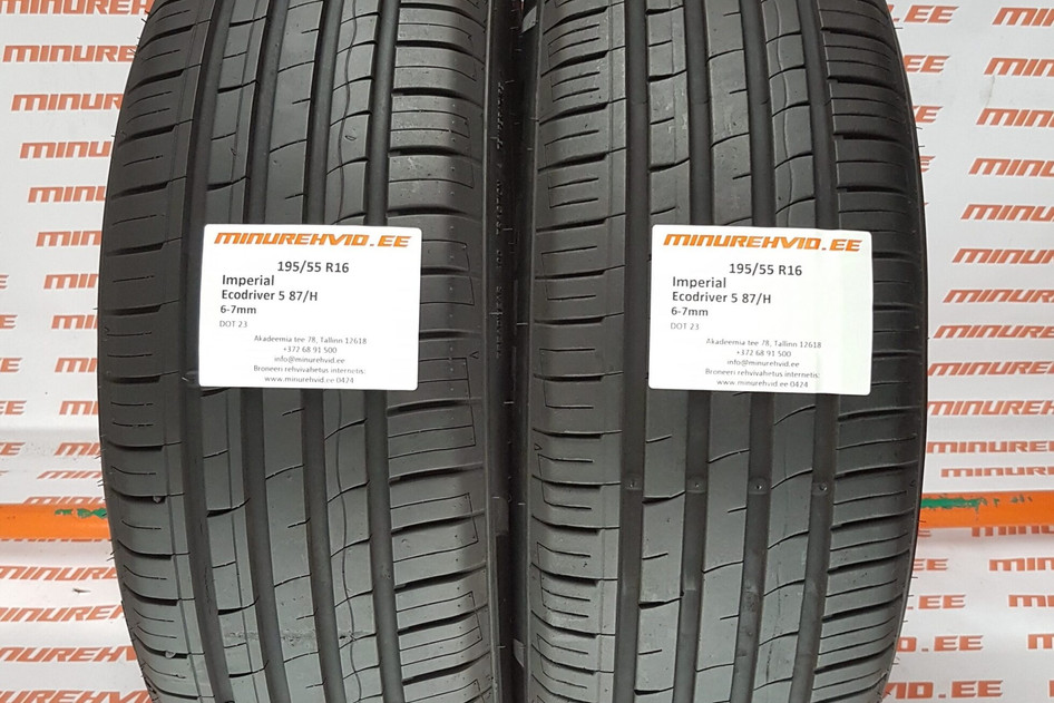 Used summer tire 195/55R16 Imperial Ecodriver 5 87/H