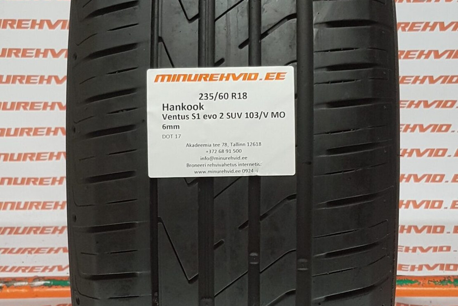 Kasutatud suverehv 235/60R18 Hankook Ventus S1 Evo 2 SUV 103/V MO.