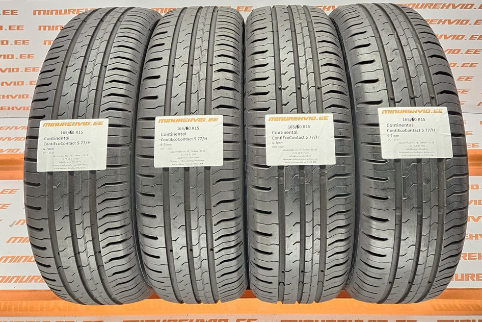 Подержанный летняя шина 165/60R15 Continental ContiEcoContact 5 77/H