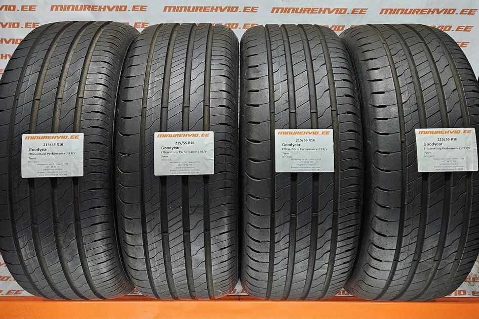 Used summer tire 215/55R16 GoodYear EfficientGrip Performance 2 93/V