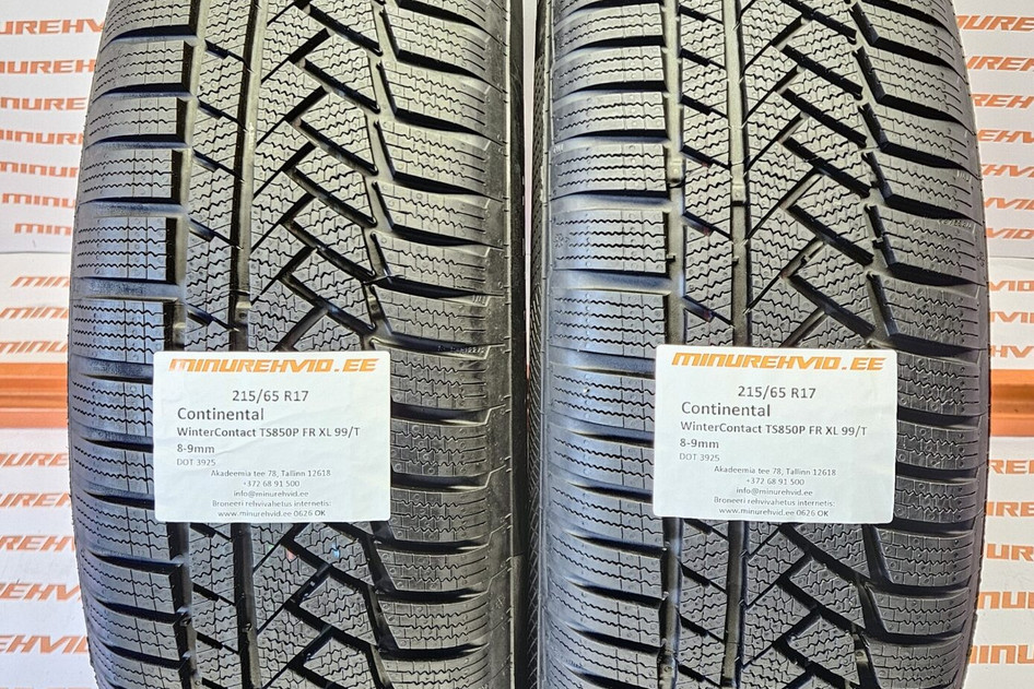 Подержанный нешипованная шина 215/65R17 Continental WinterContact TS850P FR XL 99/T